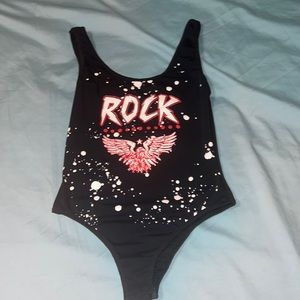 Distressed Rock Bodysuit